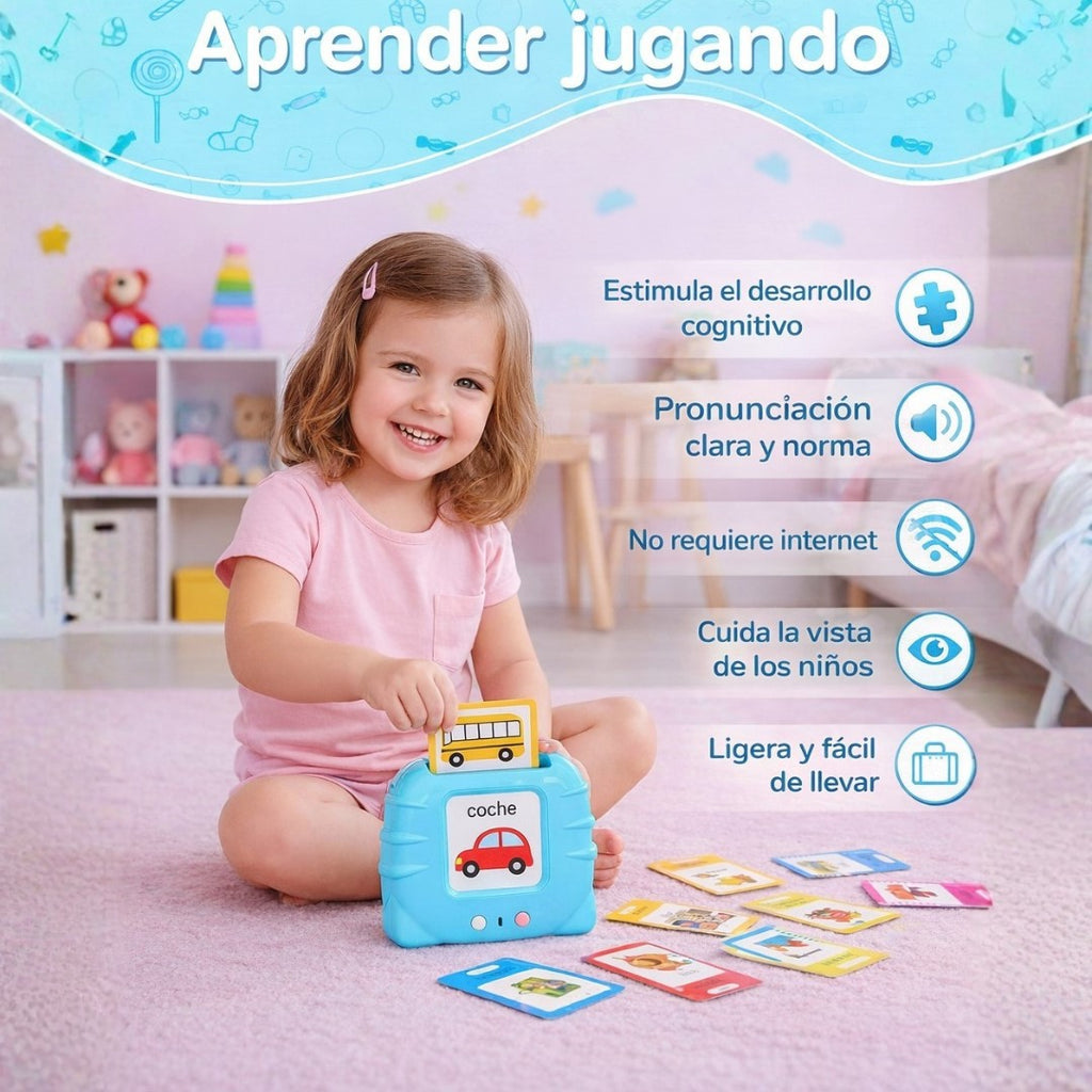 Tarjetas Parlantes Bilingues Español & Ingles con 512 palabras